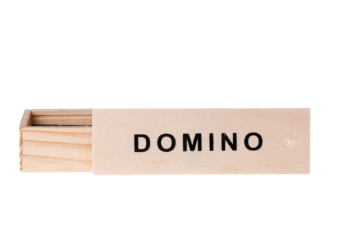A078A - Domino klasyczne w pudełku drewnianym