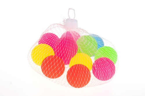 Nagrody dla grzecznych pacjentów: A075A03 - Piłeczki skaczące - kangurki neonowe 12 sztuk w siatce (średnica 30 mm) NAJLEPSZA CENA