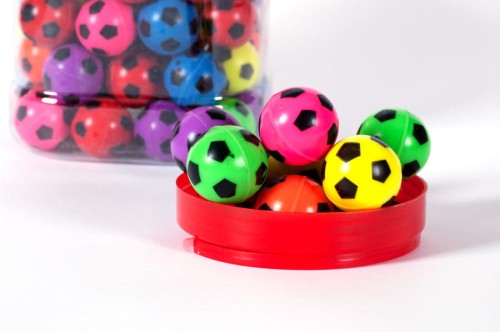 Nagrody dla małych pacjentów - A075E L - Piłeczki skaczące - kangurki football luzem średnica 32 mm