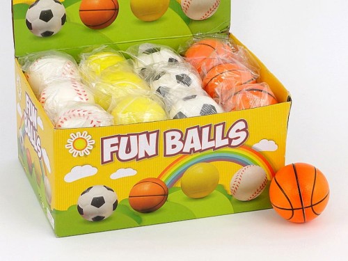 Nagrody dla małych pacjentów: A280D01 - Piłeczki antystresowe wzory sportowe, średnica 6 cm