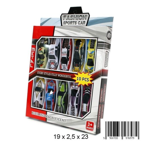 Nagrody dla grzecznych pacjentów: A715A01 - Samochody sportowe nowa wersja zestaw 10 sztuk