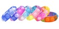 Nagrody dla małych pacjentów: A350A01 - Bransoletka Fidget (pop it) różnokolorowa, regulowana, silikon