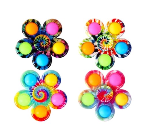 Nagrody dla dzielnych pacjentów gabinetów lekarskich: A950A03 - Zabawka zręcznościowa spinner obrotowy wariant pop-it, szalone kolory!