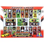 A711D02 - Samochody sportowe/wyścigowe (metal) zestaw 24 sztuki BDC (Bardzo Dobra Cena)