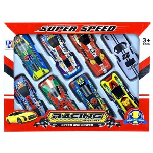 A715A02 - Samochody sportowe (metal) nowa wersja zestaw 8 sztuk