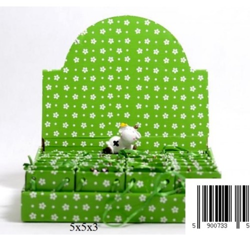 Nagrody dla grzecznych pacjentów: A057B - Kod produktu: A057B - Figurka miniaturka krówka rozkoszna w torebce upominkowej, różne wzory