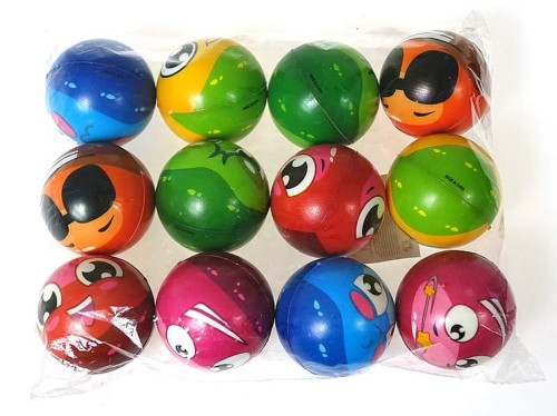 Nagrody dla dzielnych pacjentów gabinetów lekarskich: A280J03 - Piłeczka antystresowa buźka z ładnymi oczkami, średnica 6 cm