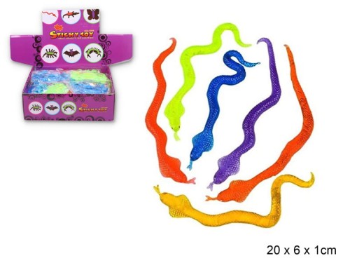Nagrody dla dzielnych pacjentów gabinetów lekarskich: A066H03 - Wąż żelowy sympatyczny, różne kolory, 30 cm