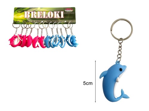 Nagrody dla dzielnych pacjentów gabinetów lekarskich: A328A01 - Brelok delfin dwukolorowy wielki 12 sztuk