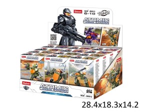 A900B06 - Klocki pojazdy Sluban Kosmos/Atomic storm, różne wzory, 30 - 43 elementy