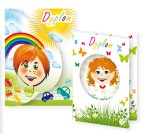 A122A - Dyplom Dyplom dla praktyk dentystycznych z dziewczynką i z chłopcem, zestaw 2 sztuki