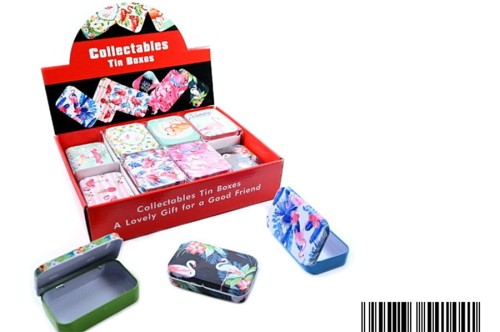 Nagrody dla dzielnych pacjentów gabinetów lekarskich: A077D03 - Pudełeczko metalowe na drobiazgi duże, wersja Flaming