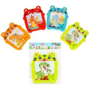 A261A01 - Układanka logiczna - puzzle plastikowe przesuwane, różne obrazki