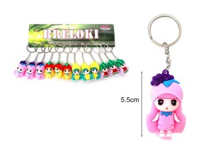 A334A04 - Brelok laleczka z pelerynką zestaw 12 sztuk