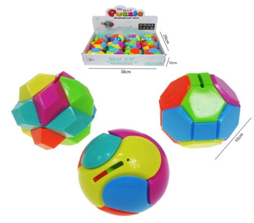 Nagrody dla dzielnych pacjentów gabinetów lekarskich: A051A01 - Skarbonka piłka 3D (jak puzzle)
