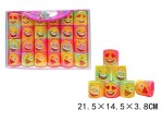 A242C03 - Sprężyna mini szalone emotikony zestaw 24 sztuki