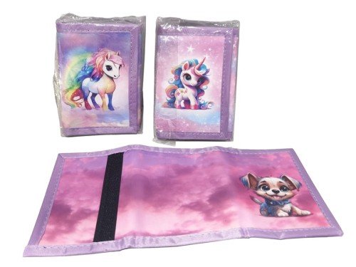 Nagrody dla grzecznych pacjentów gabinetów lekarskich: A106G22 - Portfelik na rzep  bajeczne zwierzaki