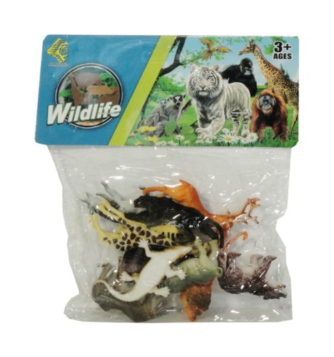 Nagrody dla dzielnych pacjentów gabinetów lekarskich: A133D04 - Zwierzęta dzikie mini 12 sztuk