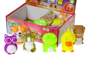 A282H35- Gniotek śpiący zwierzak, wybałusza oczy 