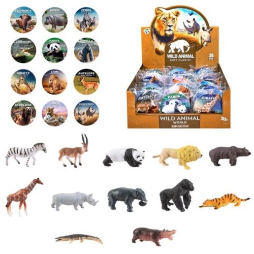 Nagrody dla dzielnych pacjentów gabinetów lekarskich: A036A10 - Zwierzęta dzikie ZOO ''na sztuki'' super jakość