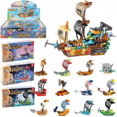 Nagrody dla małych pacjentów gabinetów lekarskich: A900G10 - Klocki konstrukcyjne Statek piracki, zestaw 31 elementów