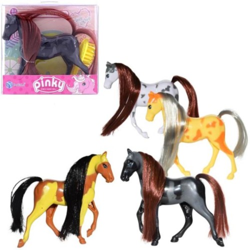 Nagrody dla małych pacjentów - A248E02 - Konik z długą grzywą do czesania + szczotka