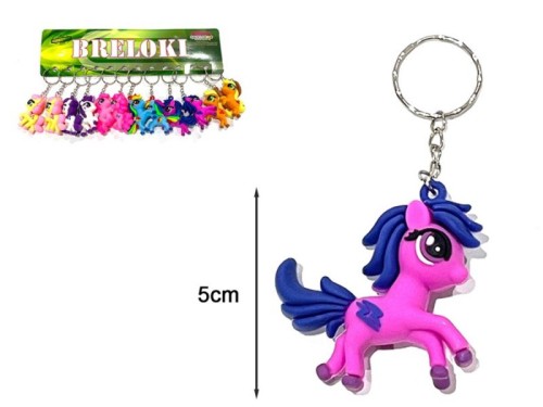 Nagrody dla dzielnych pacjentów gabinetów lekarskich: A022A02 - Brelok konik bajkowy z rozwianą grzywą 12 sztuk