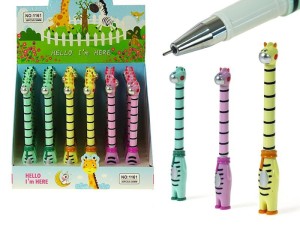 A450A05 - Długopis żelowy żyrafa w paseczki