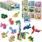 A900G11- Klocki konstrukcyjne Dinozaury fantazyjne, zestaw 35 elementów