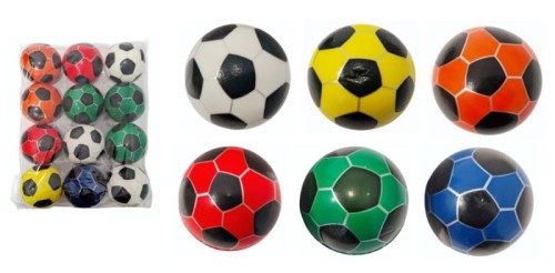 Nagrody dla dzielnych pacjentów gabinetów lekarskich: A280E02 - Piłeczki antystresowe football średnica7 cm nowe wzory