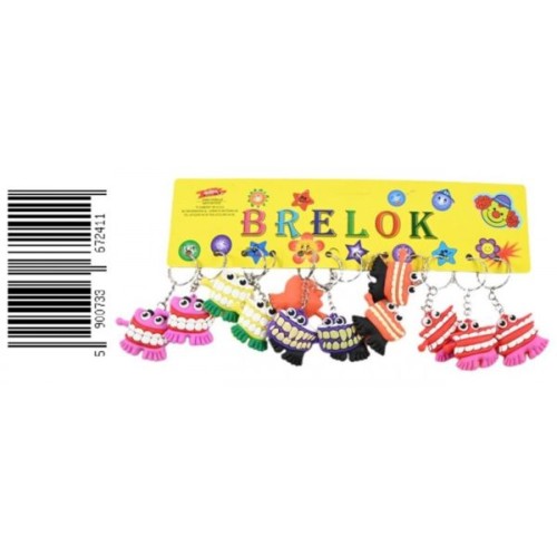 A335D03 - Brelok szczęka zabawna 12 sztuk