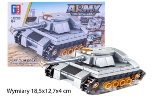 A900A09- Klocki konstrukcyjne czołg 4w1 Tiger 2 -137 elementów